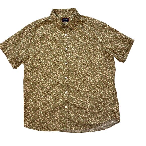 UNTUCKit Short Sleeve Button Shirt Floral XL Cotton Preppy Casual Pocket - Picture 2 of 7